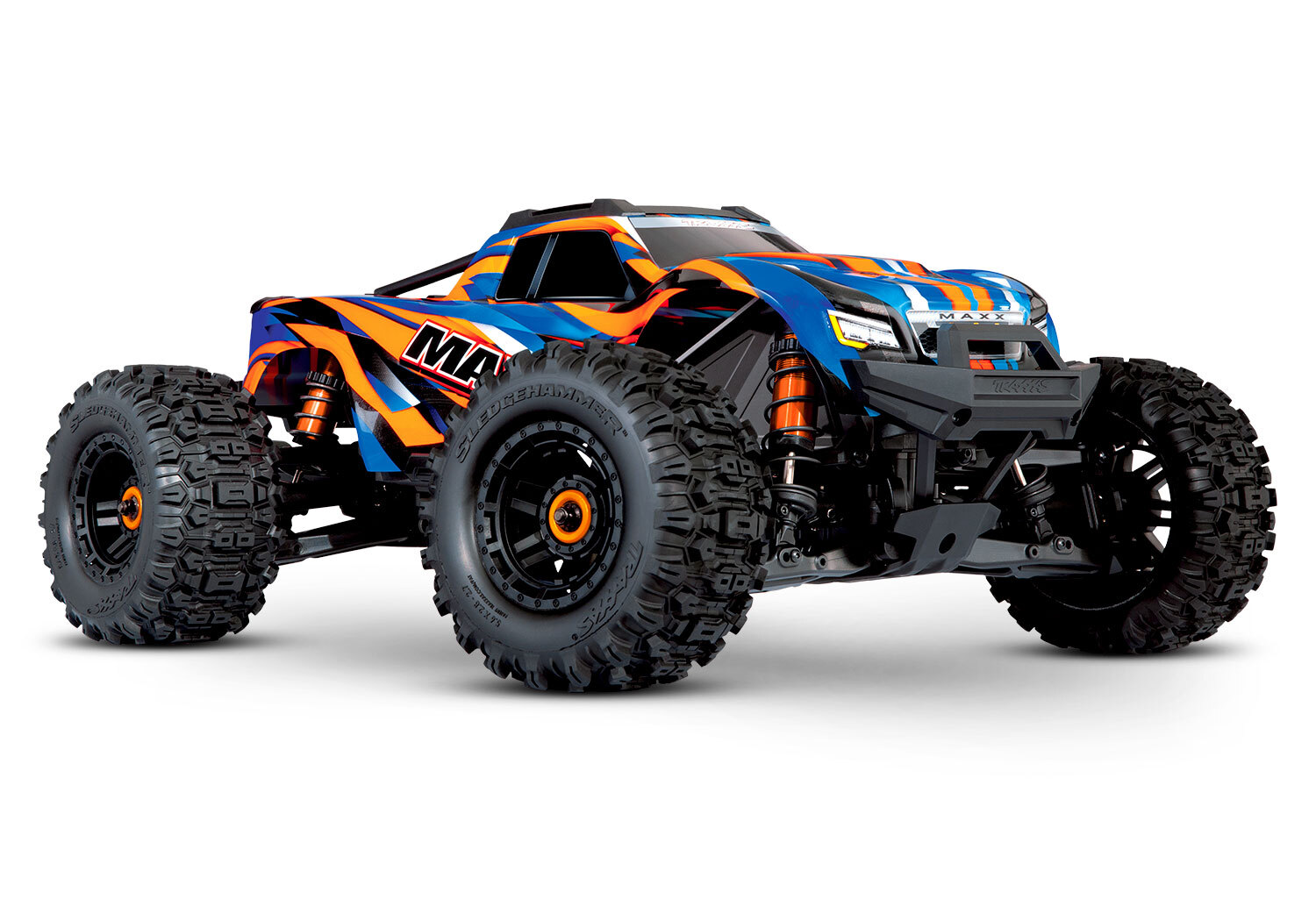 Traxxas - MAXX 4WD Monster Truck w/WideMAXX (Orange)