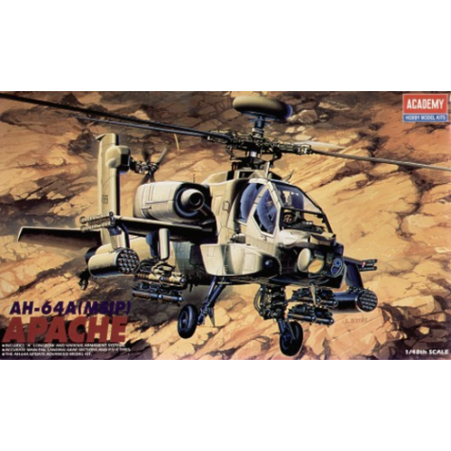 Academy - 1/48 AH-64A Apache Plastic Model Kit [12262]