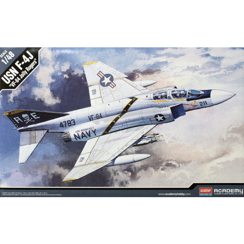 Academy - 1/48 F-4J "VF-84 Jolly Rogers" Phantom II Plastic Model Kit [12305]