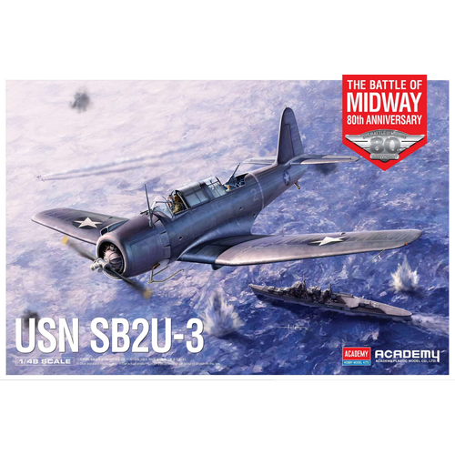 Academy - 1/48 USN SB2U-3 "Battle of Midway" 80th Anniversary Plastic Model Kit