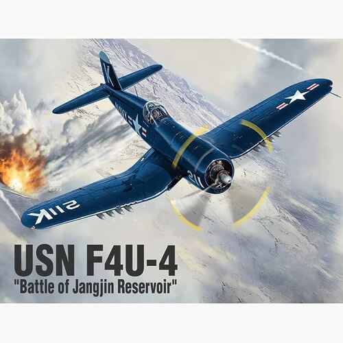 Academy - 1/48 USN F4U-4 "Battle of Jangjin Reservoir" Plastic Model Kit [12353]