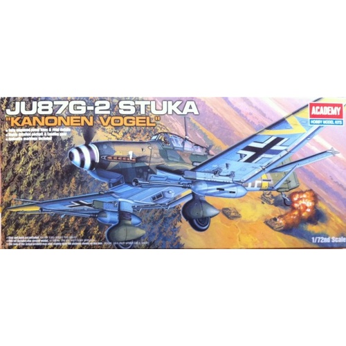 Academy - 1/72 Ju87G-2 Stuka "Kanonen Vogel" Plastic Model Kit [12404]