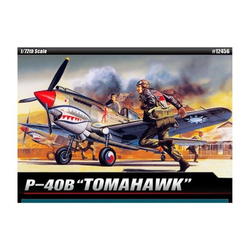 Academy - 1/72 P-40B Warhawk Plastic Model Kit [12456]