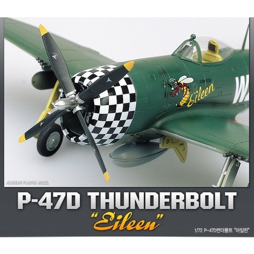 Academy - 1/72 P-47D "Eileen" Thunderbolt Plastic Model Kit [12474]