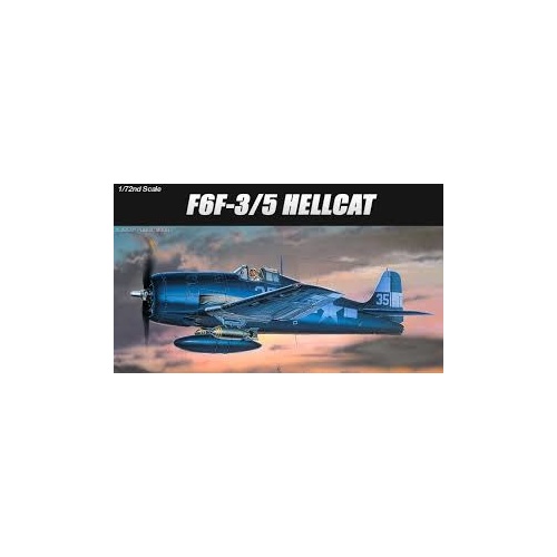 Academy - 1/72 F6F-3/5 Hellcat Plastic Model Kit [12481]