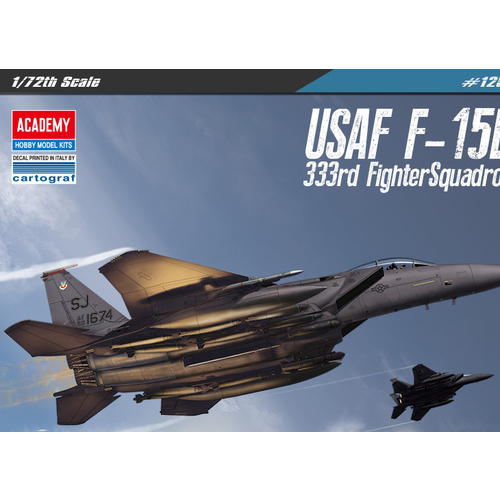 Academy - 1/72 USAF F-15E Eagle "333rd Fighter Squadron" Plastic Model Kit [12550]