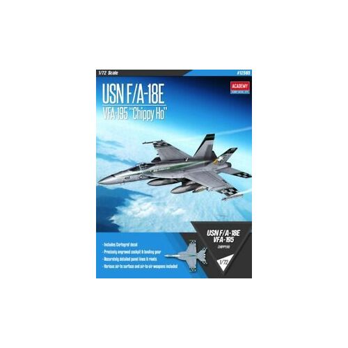 Academy - 1/72 USN F/A-18E "VFA-195 Chippy Ho" Plastic Model Kit [12565]