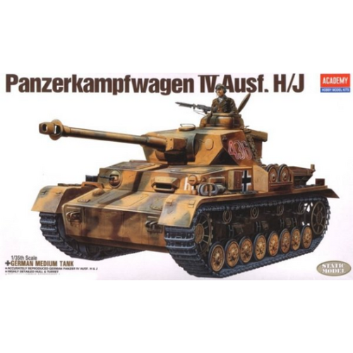 Academy - 1/35 German Panzer IV H Iv H Plastic Model Kit [13234]