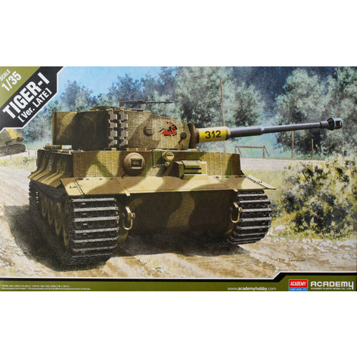 Academy - 1/35 Tiger-1 "Late Version" Plastic Model Kit [13314]