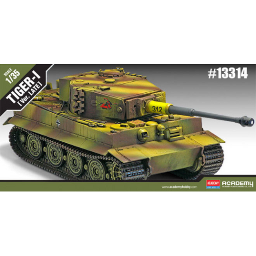 Academy - 1/35 Tiger-1 "Late Version" Plastic Model Kit [13314]