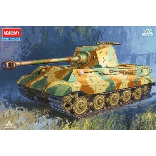 Academy - 1/72 German King Tiger "Henschel Turret" Plastic Model Kit