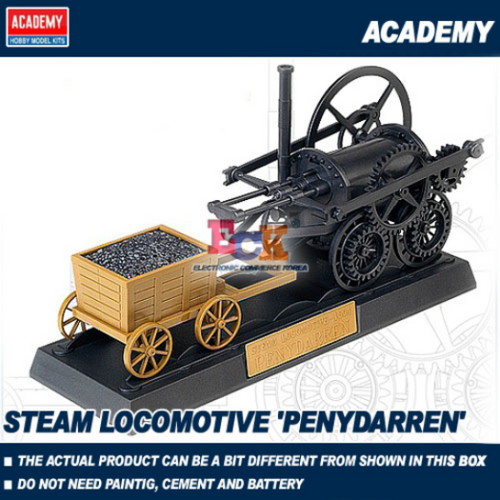 Academy - Edukit Steam Locomotive Penydarren Plastic Model Kit [18133]