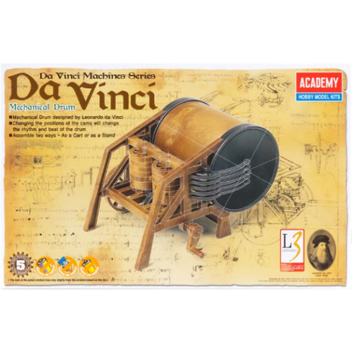 Academy - Davinci Mechanical Drum Plastic Model Kit [18138]