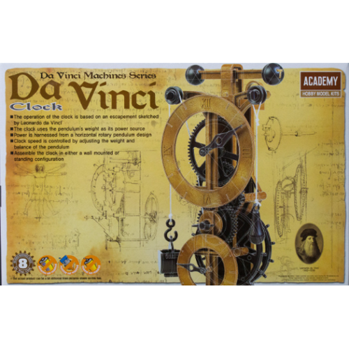 Academy - Davinci Clock Plastic Model Kit [18150]