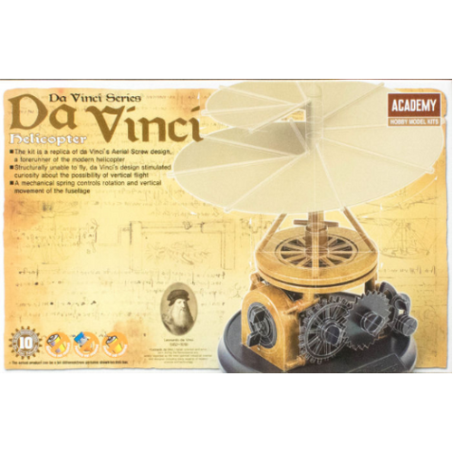 Academy - Davinci Helicopter Plastic Model Kit [18159]