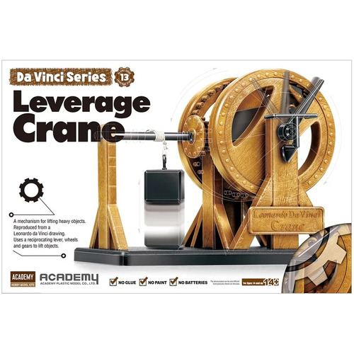 Academy - Davinci Leverage Crane Plastic Model Kit [18175]