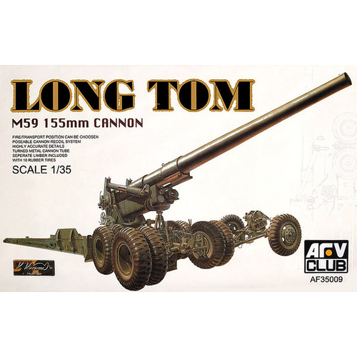 AFV Club - 1/35 Long Tom M59 155mm Cannon Plastic Model Kit