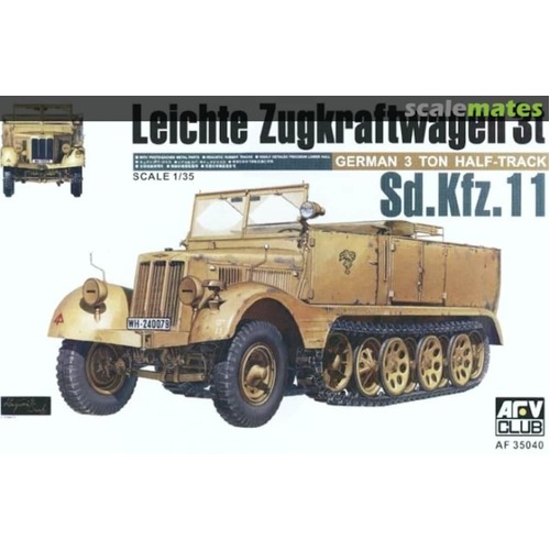 AFV Club - 1/35 Sdkfz11 3 Ton Plastic Model Kit