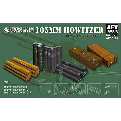 AFV Club - 1/35 105mm HOWITZER AMMO. & ACCESSORIES