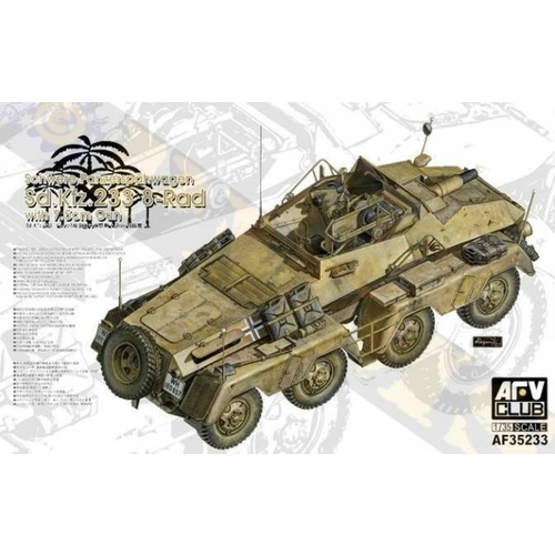 AFV Club - 1/35 Sdkfz 233 Panzerfunkwagen 8-Rad W/7.5cm Plastic Model Kit