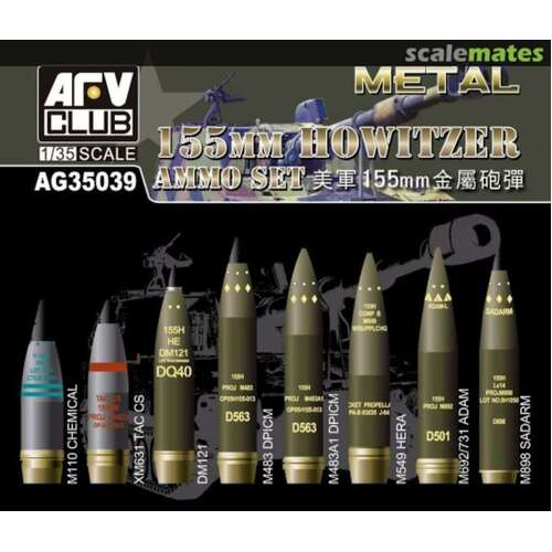 AFV Club - 1/35 155mm HOWITZER AMMO SET(BRASS)