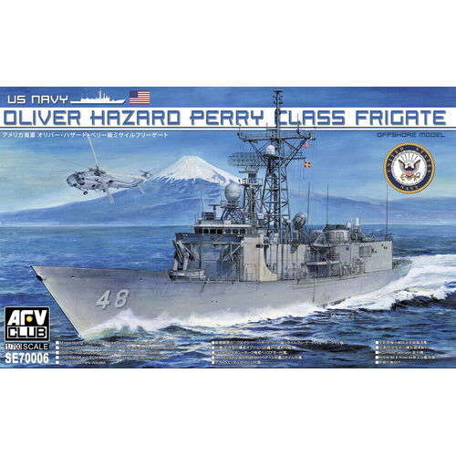 AFV Club - 1/700 US Navy Oliver Hazard Perry Class Frigate *Aust Decals* Plastic Model Kit