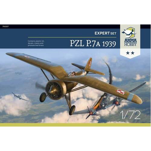 Arma Hobby - 1/72 PZL P.7a Expert Set 1939 Plastic Model Kit [70007]