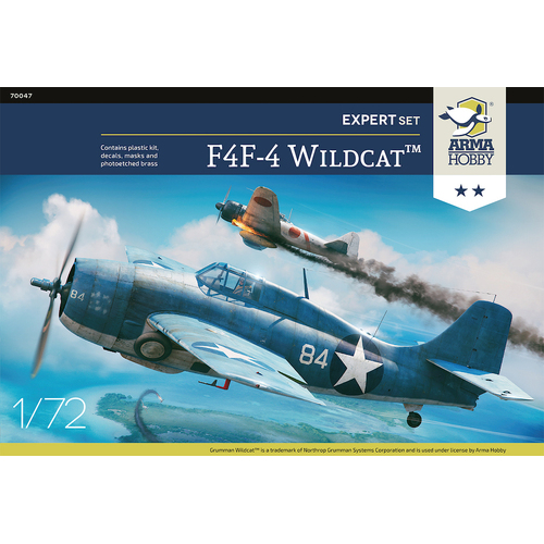 Arma Hobby - 1/72 F4F-4 Wildcat Expert Set Plastic Model Kit [70047]