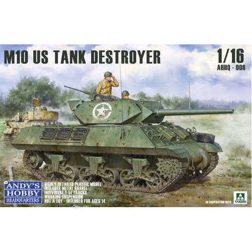 Andy's Hobby HQ - 1/16 M10 Tank Destroyer Plastic Model Kit