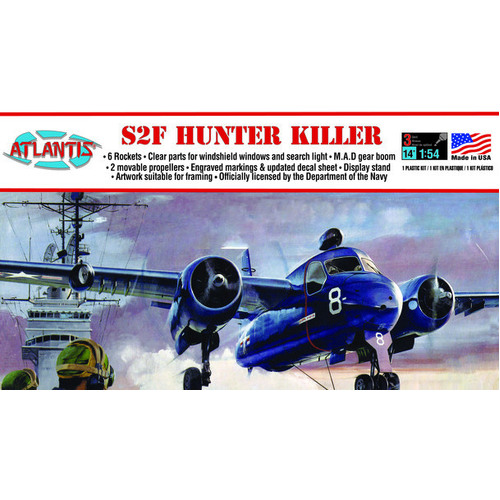 Atlantis 1/54 US Navy S2F Hunter Killer [A145]
