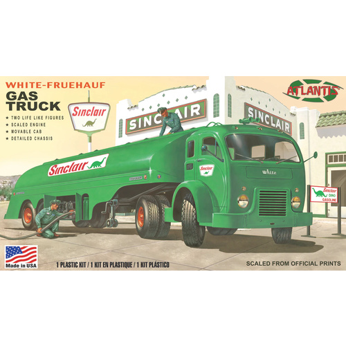 Atlantis - 1/48 White Fruehauf Gas Truck