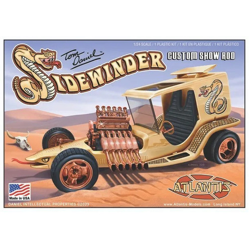 Atlantis 1/24 Tom Daniel Sidewinder Custom Show Rod Plastic Model Kit [M2210]