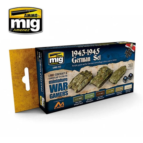 Ammo by Mig - 1943-1945 German Paint Set (Wargames Series)