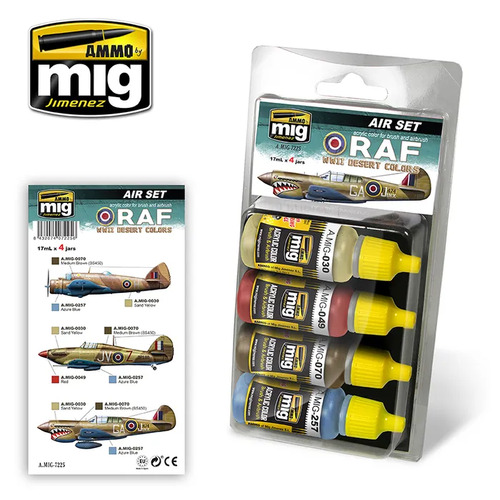 Ammo by Mig - RAF WWII Desert Colours Paint Set (4 Pce)