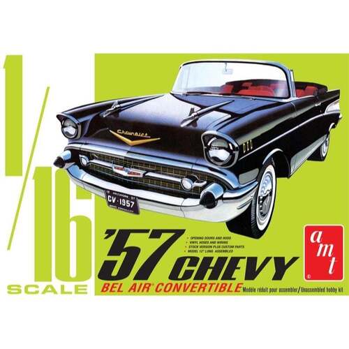 AMT 1/16 1957 Chevy Bel Air Convertible Plastic Model Kit