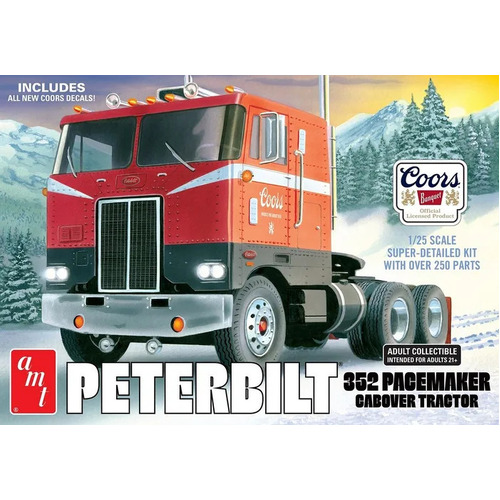 AMT - 1/25 Peterbilt 352 Pacemaker COE Coors Beer Plastic Model Kit