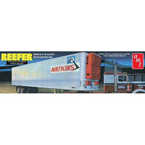 AMT - 1/25 Fruehauf 40' Reefer Trailer Watkins Plastic Model Kit