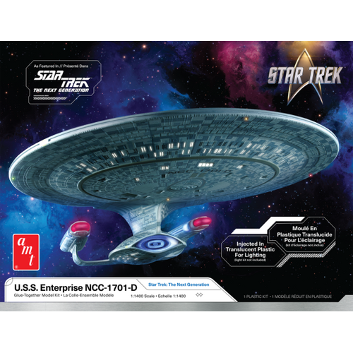 AMT - 1/1400 Star Trek: The Next Generation U.S.S. Enterprise NCC-1701-D Plastic Model Kit