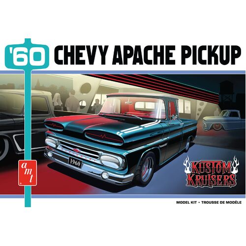 AMT 1/25 1960 Chevy Apache Pickup Street Machine Plastic Model Kit