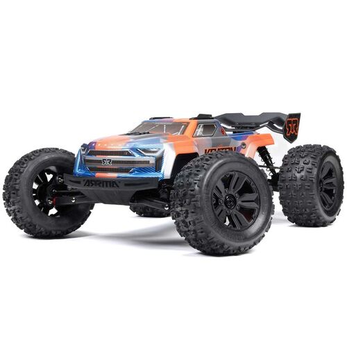 Arrma - 1/8 Kraton 6S V6 4X4 BLX Monster Truck RTR Blue/Orange