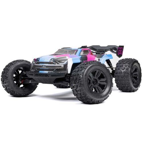 Arrma - 1/8 Kraton 6S V6 4X4 BLX Monster Truck RTR Blue/Pink ARA8608V6T2