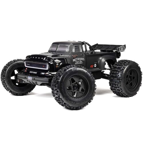 Arrma - 1/8 Notorious 6S BLX 4X4 Stunt Truck RTR Black ARA8611V6T1