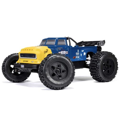 Arrma - 1/8 Notorious 6S BLX 4X4 Stunt Truck RTR Blue/Yellow ARA8611V6T2