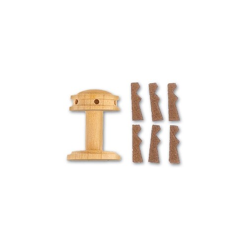 Artesania Latina - Capstan Vertical 20.0mm (2) Wooden Ship Accessory [8581]