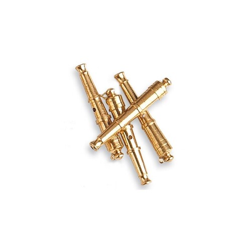 Artesania Latina - Cannon 30mm Brass (4) Wooden Ship Accessory [8638]