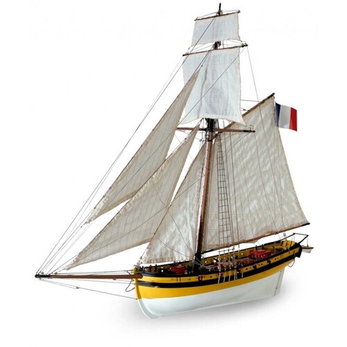 Artesania Latina - 1/50 Le Renard French Cutter Wooden Ship Model [22401]