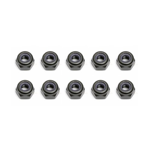 Locknuts, M3, black steel