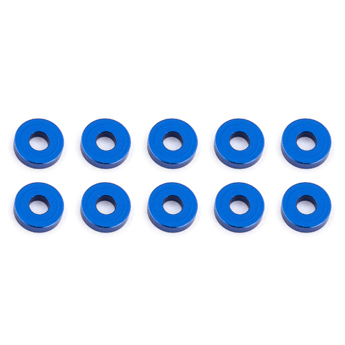 Bulkhead Washers, 7.8x2.0 mm, blue aluminum