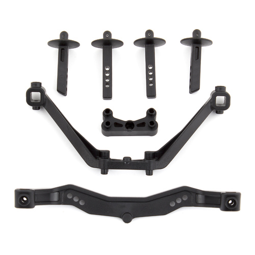 SC6.1 Body Mounts, front and rear