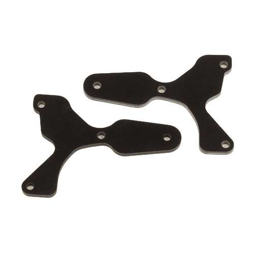 RC8B4 FT front lower suspension arm inserts, G10, 2.0 mm